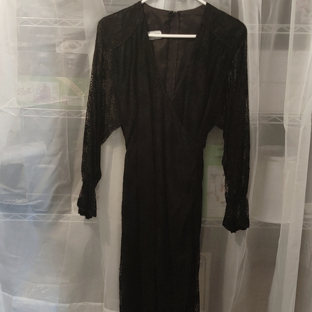 Black lace dress, size XS